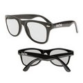 Black Iconic Glasses w/ Clear Lenses